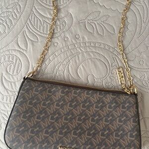Michael Kors Brown and Gold Women's Bag